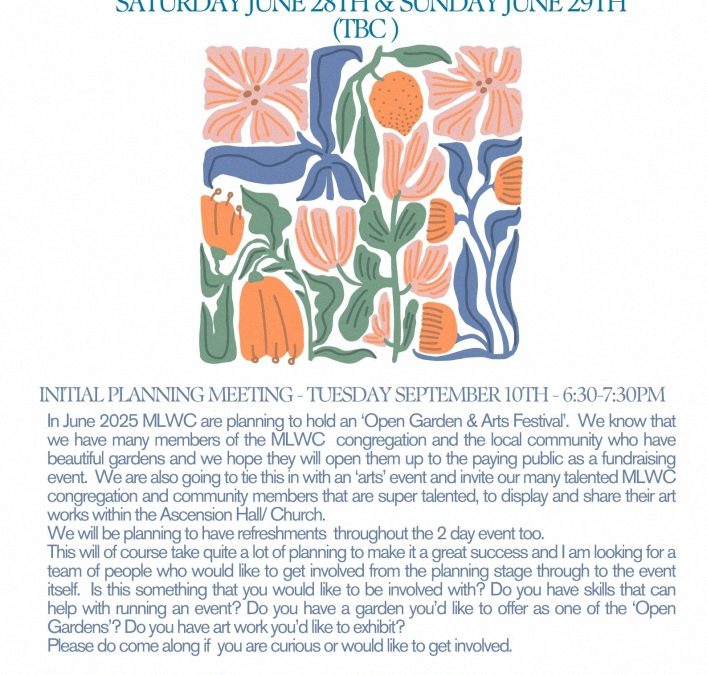 MLWC Open garden & Arts festival