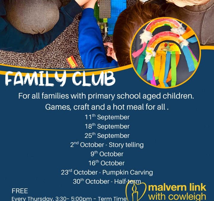 Family Club – Late Summer Term